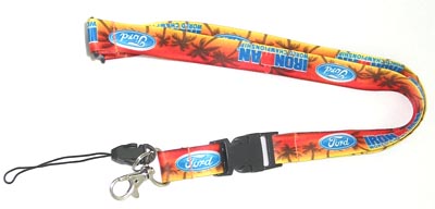Ford Ironman custom printed lanyard