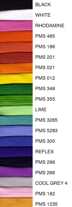 Lanyard colour chart