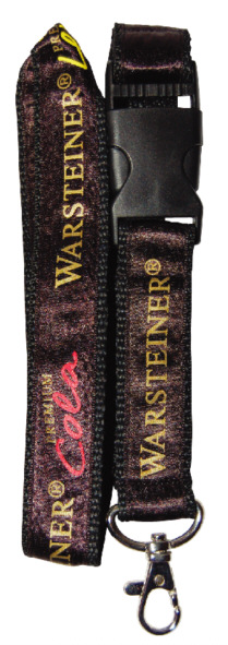 Poly satin lanyard