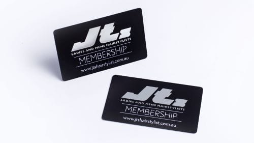 Premium Black Plastic Cards